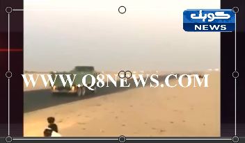 بالفيديو…‫تقحيص وانيتات على طريق الوفرة‬