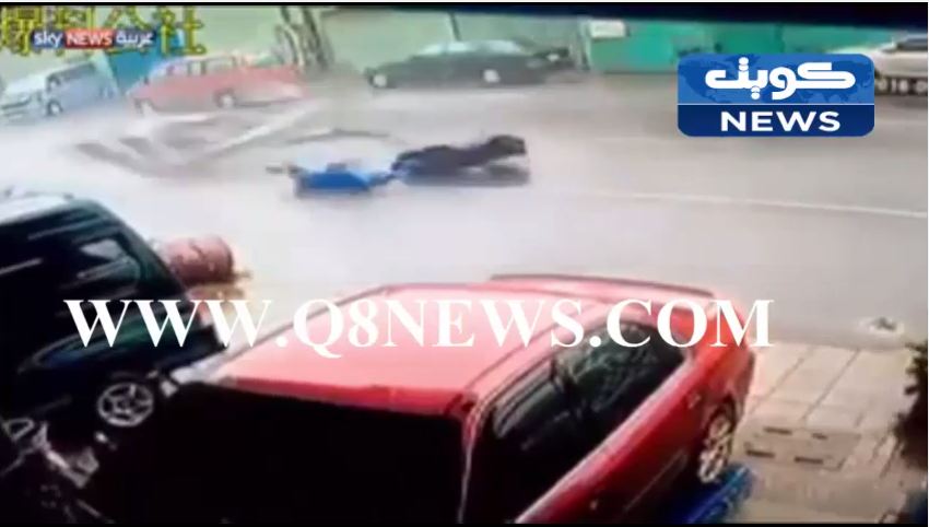 بالفيديو… هذا ما يحدث عندما تغضب الطبيعة قليلا في تايوان ..!