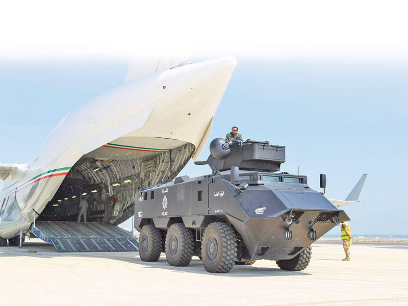 فرقة أمنية كويتية تصل الى البحرين