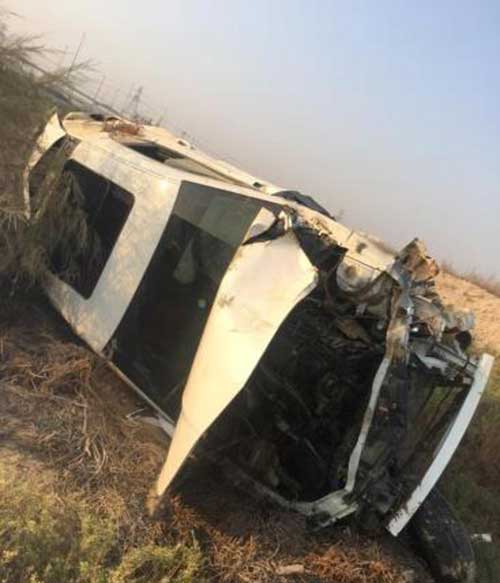 بالصور…الاعلاميّة علا الفارس تنجو بمعجزة من حادث سير قاتل