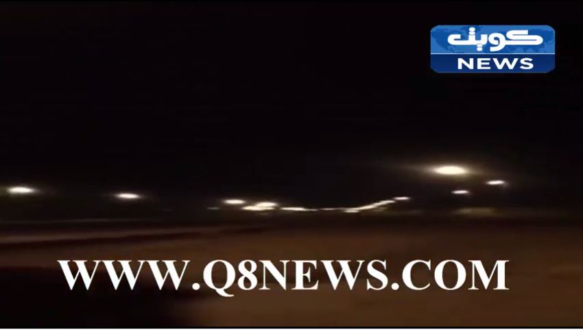 بالفيديو…شاهد ‫لحظة سقوط صاروخ على مدينة #الطائف #السعوديه‬