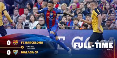 برشلونة يفتقد نجمه ميسي أمام ملقا  ويفقد معه نقطتنين!