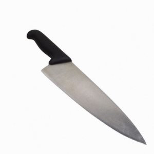 Elevated view of carving knife