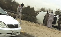 حادث أنهته شجرة على «السادس»