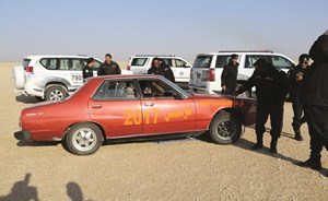 مصادرة مركبات سباقات محظورة وأخرى متهالكة من بر الوفرة وأم قدير