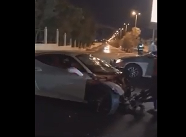 بالفيديو.. حادث “سبع نجوم” في جدة