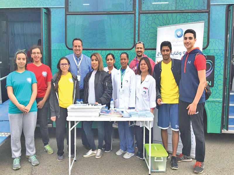 «دسمان» يجري فحوصاً للسكري في اليوم المفتوح للمدرسة الأميركية