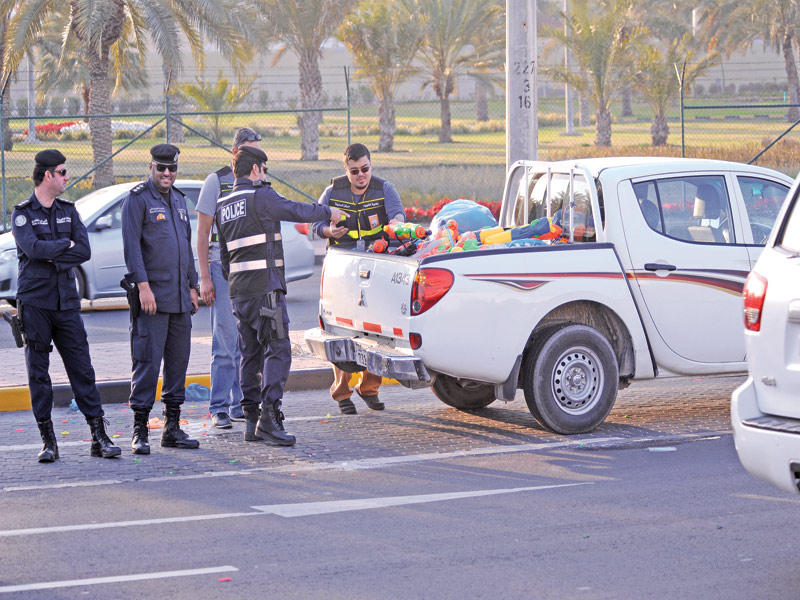 سحب 5 آلاف رشاش مياه في الاحتفالات الوطنية
