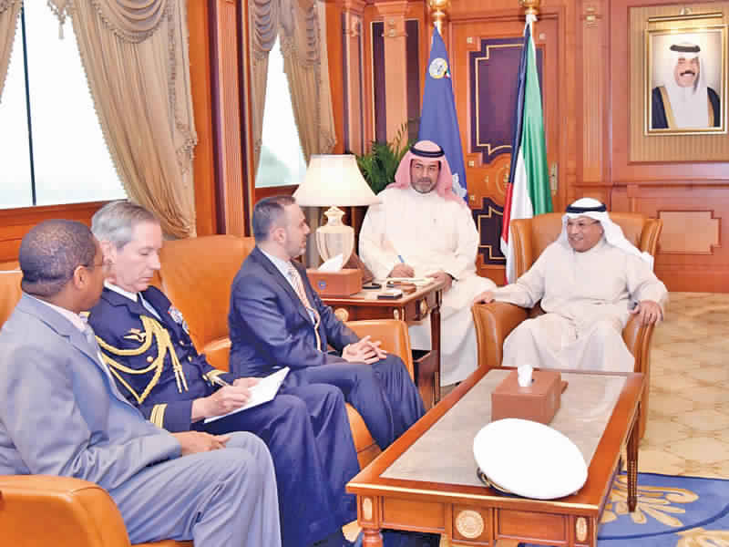 الجراح بحث التعاون الأمني مع سفيري فرنسا والنمسا