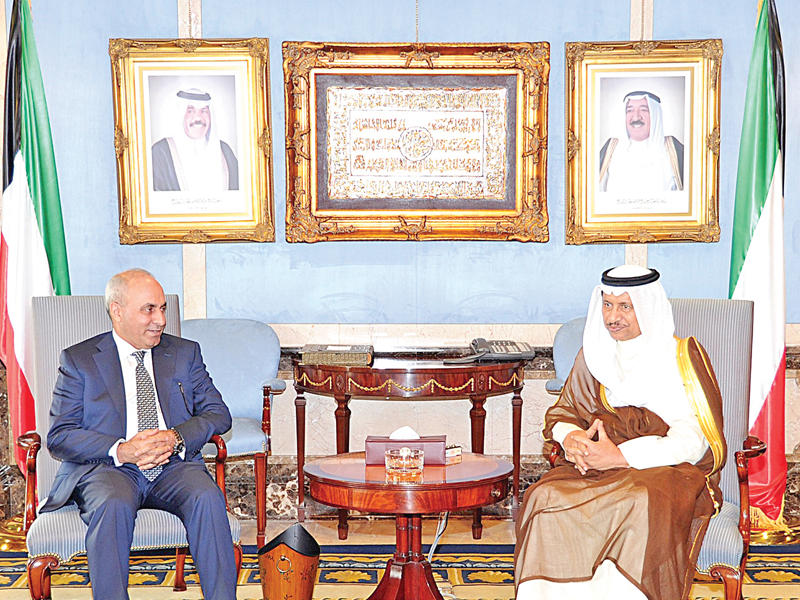 المبارك والخالد يستقبلان وزير التخطيط العراقي