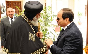 السيسي من الكاتدرائية: مصر مستمرة في التصدي للإرهاب والقضاء عليه