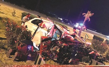 إصابات بالغة لـ 3 مواطنين في تصادم مروّع على طريق النويصيب