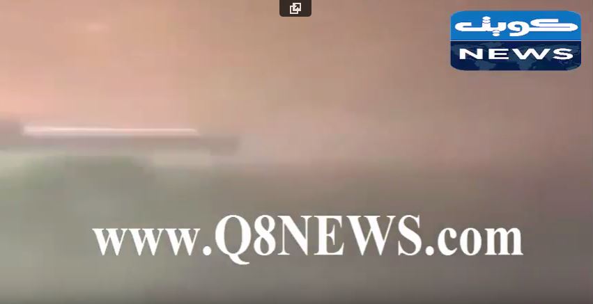 بالفيديو …موجة غبار كثيفة جدا في منفذ النويصيب