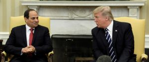 Trump meets Egypt President Abdel Fattah al-Sisi at the White House in Washington