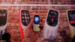 FILE PHOTO: Nokia 3310 device is displayed after its presentation ceremony at the Mobile World Congress in Barcelona