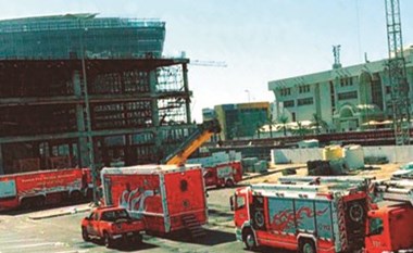 5 ملايين دينار خسائر حريق بنك الائتمان