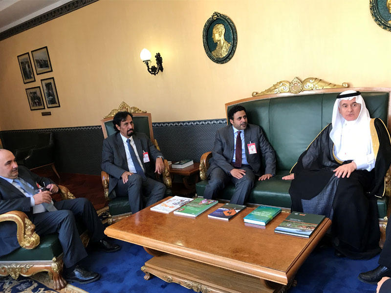 الجبري يبحث مع مسؤولين عرب التعاون في مجال الأمن الغذائي