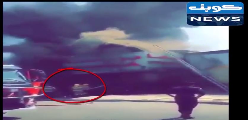 شاهد بالفيديو…شجاعة خيالية وصمود لا يوصف لاطفائي كويتي في وجه النيران