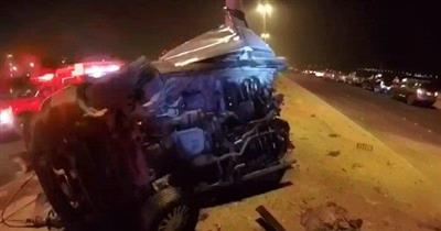 نجاة مواطن من حادث مروري في «سعد العبدالله»