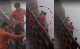 بالفيديو.. مزاح شابين مخمورين يودي بحياتهما من أعالي شلال