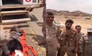 بالفيديو.. شاهد كيف تصرف جنود سعوديون مع أسير حوثي مصاب