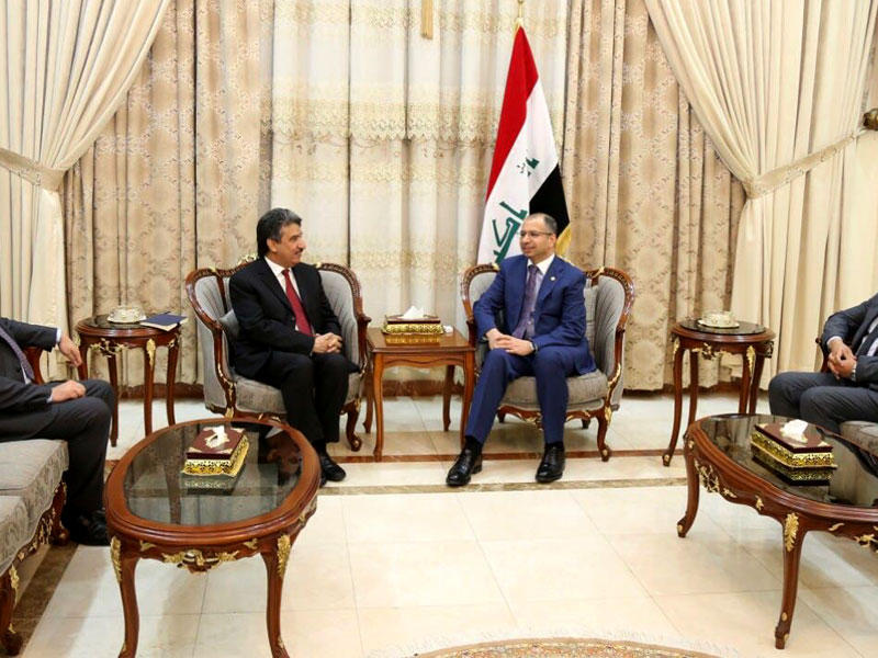 الجبوري يبحث مع سفير الكويت جهود إعمار العراق