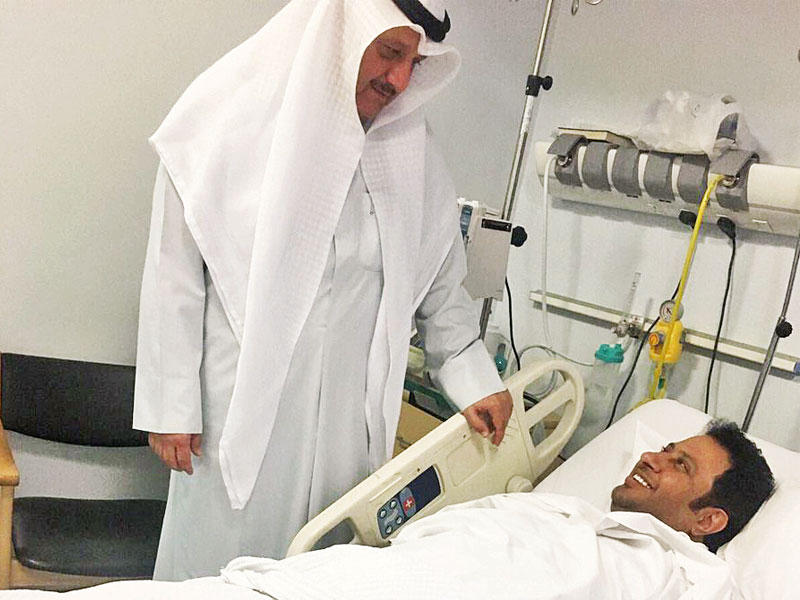 السبيعي يعالج بمستشفى العدان