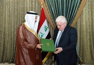 الرئيس العراقي يدعو الى مزيد من التعاون مع السعودية بمجالات الطاقة والاستثمار