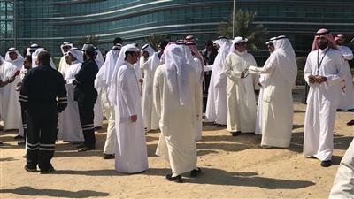 بالصور- اعتصام عمال «البترول الوطنية».. لرفض توجهات وسياسات الشركة