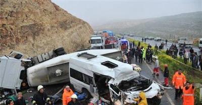 روسيا: مقتل 9 أشخاص وإصابة 12 آخرين في حادث سير