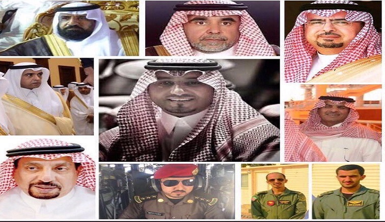 هؤلاء هم مرافقو الأمير منصور بن مقرن في حادث المروحية الأليم