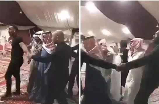 في مشهد غريب.. شاعر سعودي مشهور يحيط به حراس شخصيين يثير الجدل على تويتر -فيديو