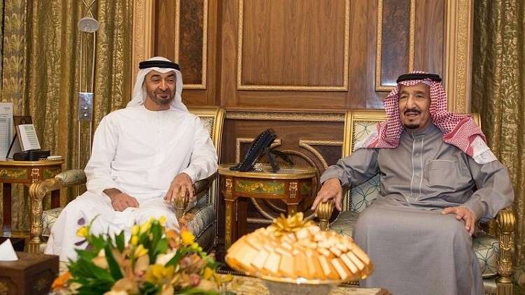 الملك سلمان يستقبل ولي عهد أبوظبي في الرياض