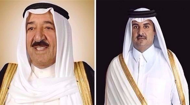 سمو أمير البلاد يهنئ أمير قطر باليوم الوطني