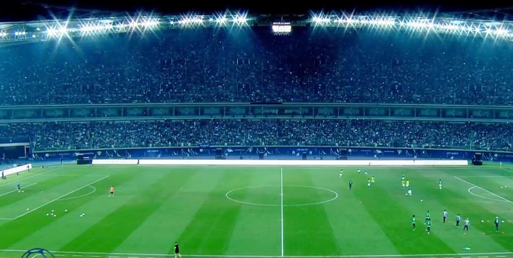 استاد جابر يستعد لانطلاق مباراة الكويت والسعودية #خليجي23 #الكويت_السعوديه