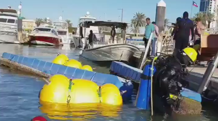 قوارب زنتها 3 أطنان غارقة في مارينا