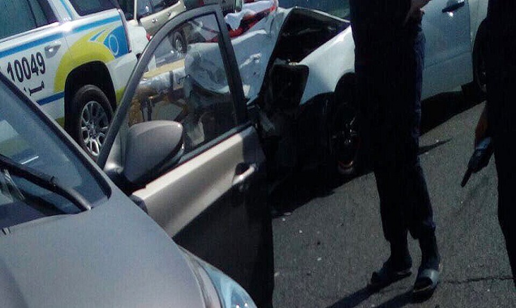 #غير_اتجاهك | حادث يعطل حركة السير على طريق الملك فهد