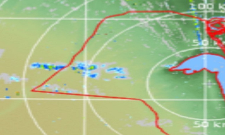 الأرصاد: #أمطار على غرب الكويت