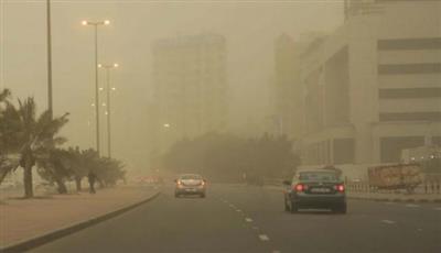 الغبار يدخل المناطق الشمالية للبلاد ويتجه نحو الجنوب