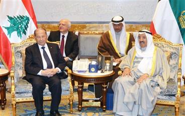 سمو الأمير والرئيس اللبناني يترأسان المباحثات الرسمية بين الجانبين