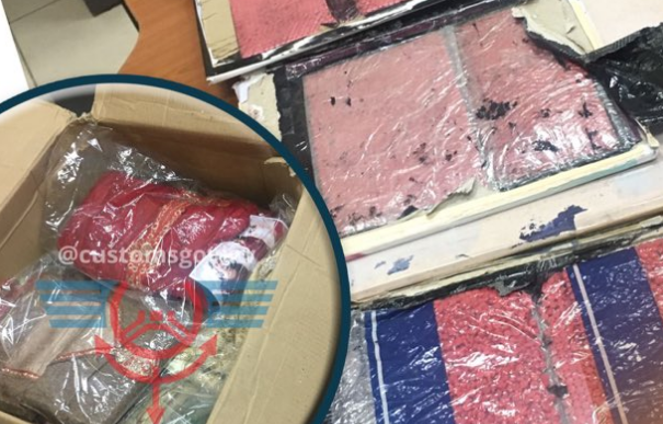 ضبط 10 آلاف حبة ترامادول عن طريق البريد السريع