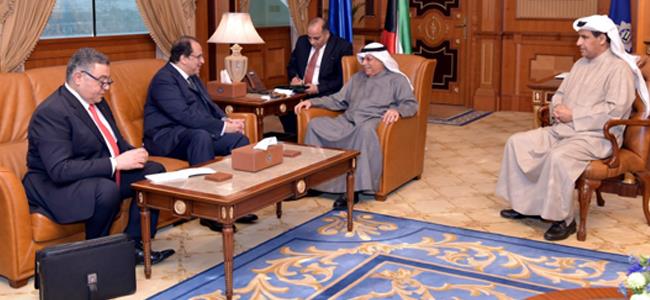 الجراح يستقبل رئيس جهاز المخابرات العامة المصرية