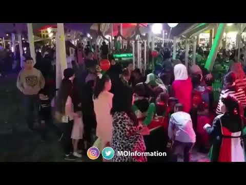 #فيديو.. شاهد مظاهر الاحتفال بـ #الاعياد_الوطنية من أسواق المباركية #العيد_الوطني_الكويت