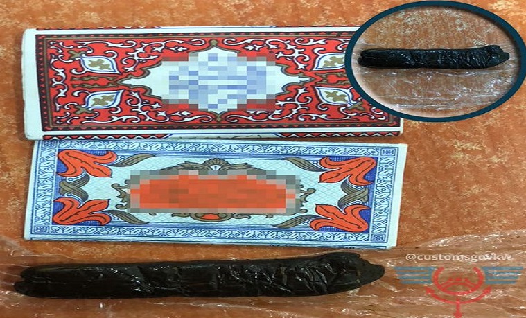 مسافر يسقط في منفذ النويصيب بـ”إصبع حشيش”