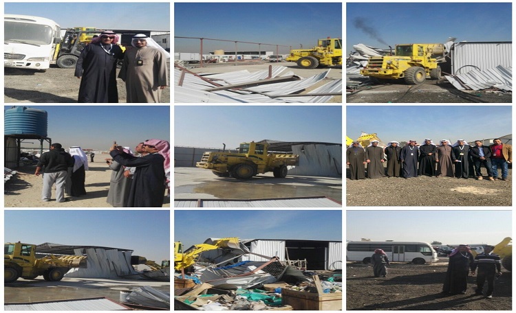 بالصور | البلدية تزيل التعديات على أملاك الدولة في خيطان