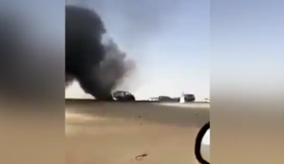 بالفيديو…شاهد حادث طريق الأرتال المروع الذي أسفر عن وفاة 3 عسكريين وإصابة آخرين
