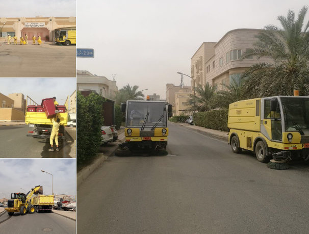 مبارك الكبير: رفع 1830 متراً مربعاً مخلفات وتبديل 30 حاوية قديمة