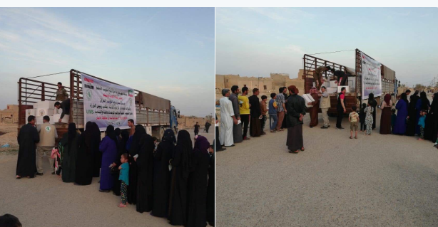 الكويت توزع 5 الاف سلة غذائية على الاسر العائدة الى الانبار بالعراق