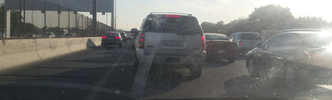 صورة | ازدحام الدائري الخامس اتجاه الجهراء