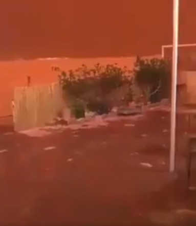 فيديو| سقوط “البردي” بكثافة على منطقة #العبدلي